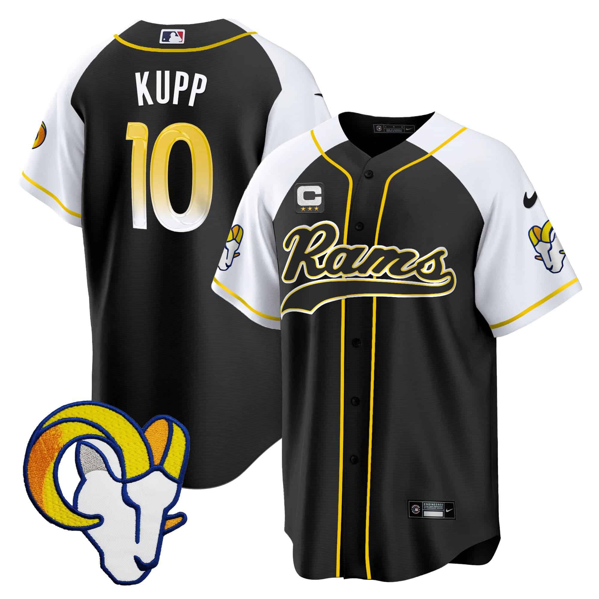 Men Los Angeles Rams #10 Kupp Black 2024 Nike Baseball NFL Jersey->indianapolis colts->NFL Jersey